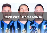 世界杯个签名（世界杯签名球队服）